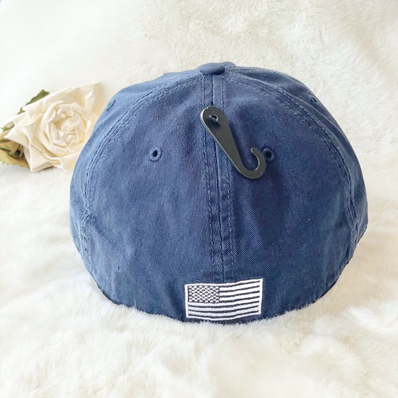 New with tags “76 & 13” AMERICANA HAT SZ Medium. Navy Blue with white stars - Picture 5 of 6